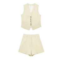 Zweiteiliges Sommeroutfit mit Vintage-Top – Amaya