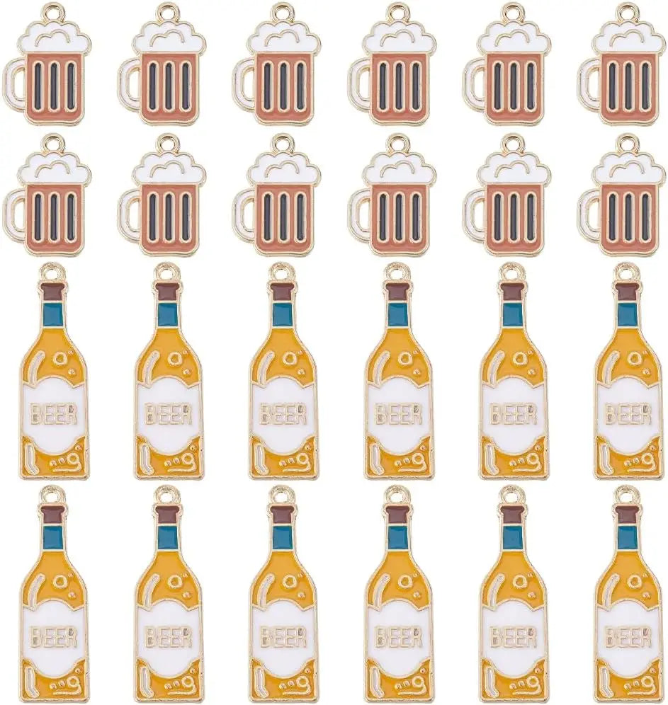 Schmuckanhänger im Bier-Design (40er-Set) – ProstCharms Oktoberfest 2025