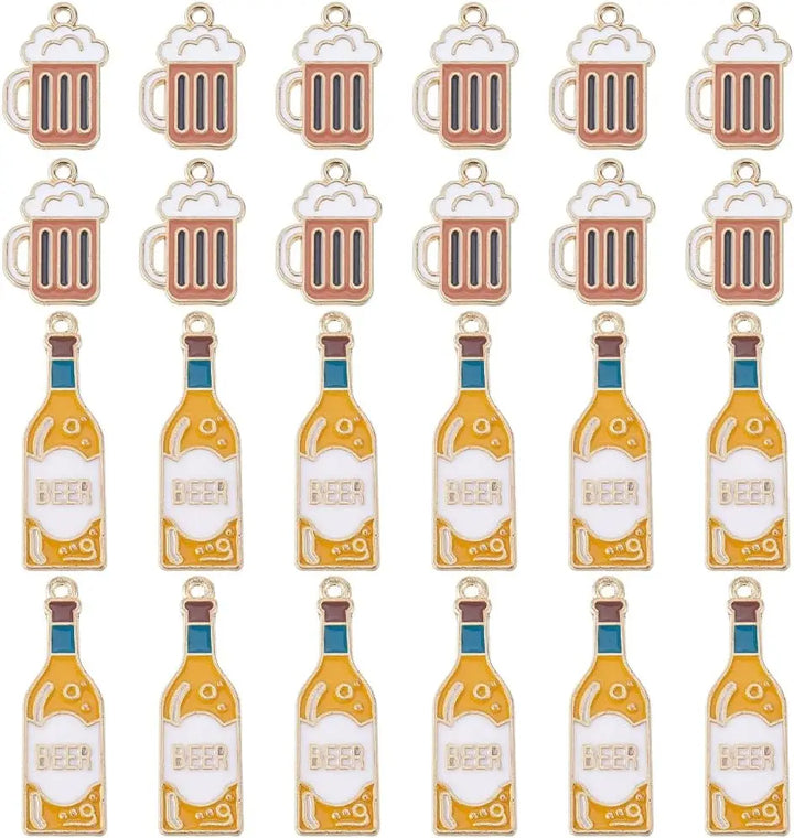 Schmuckanhänger im Bier-Design (40er-Set) – ProstCharms Oktoberfest 2025