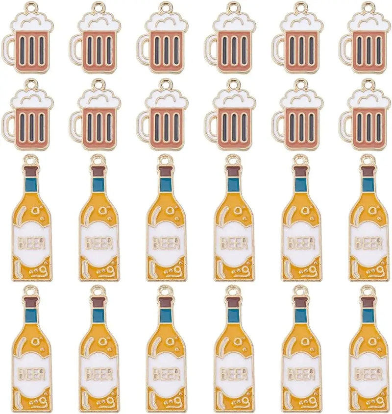 Schmuckanhänger im Bier-Design (40er-Set) – ProstCharms Oktoberfest 2025