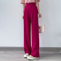 High-Waist Casual Damen Hose mit weitem Bein – Emilia