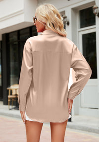 Satiniert elegante Damenbluse – Mireille