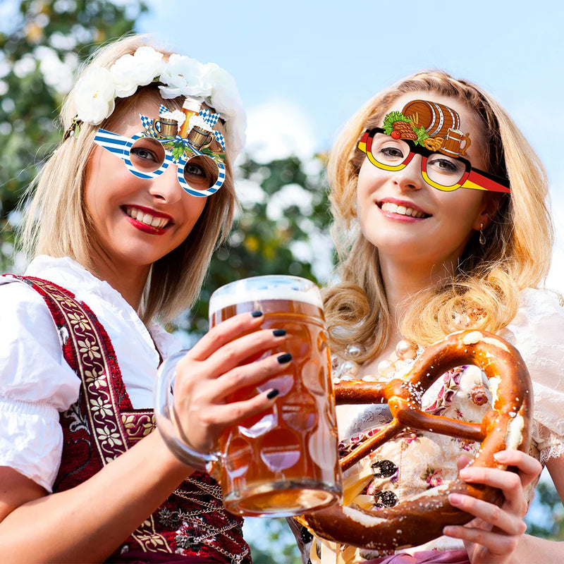 Fotobrillen Set (12 Stück) – GaudiGläser Oktoberfest 2025