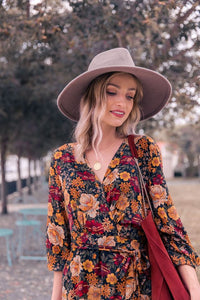 Blumenprint Midi Kleid - Lily