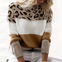 Bequemer Sweater mit Leopardenmuster – Laura