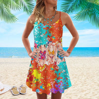 Ärmelloses Sommer-Minikleid für Damen – Solene