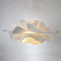 Design-Hängelampe Blume Weiß Metall - Sophia