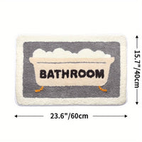 Superabsorbierende Antirutsch-Matte für Badezimmer und Toilette - Milo