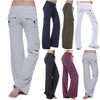 Damen Bootcut Cargo Hose mit Taschen – Isabella