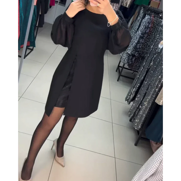 Klassisches Kleid mit langen Ärmeln – Isabelle