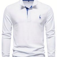 Bequeme Herren Polo mit langen Ärmeln