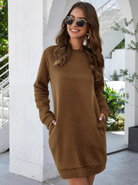 Langes Flanellkleid mit Stil – Elodie