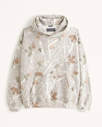 Kuscheliger Herbst-Kapuzenpullover mit Rückenprint – Love