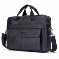 Größe  Luxuriöse Stilvolle Ledertasche für Laptops – Victor