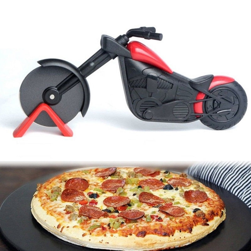 Luxe Pizzaschneider im Motorrad-Stil – MotoSlice