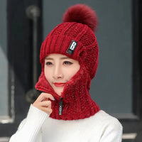 Gestrickte Damen-Balaklava - Amara