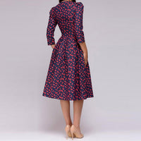 Retro Kleid mit Blumenmuster – Florina