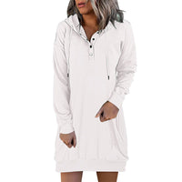 Minimalistische Long Damen Hoodie – Valeria