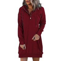 Minimalistische Long Damen Hoodie – Valeria