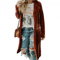 Damen Samt-Duster-Mantel – Valentina