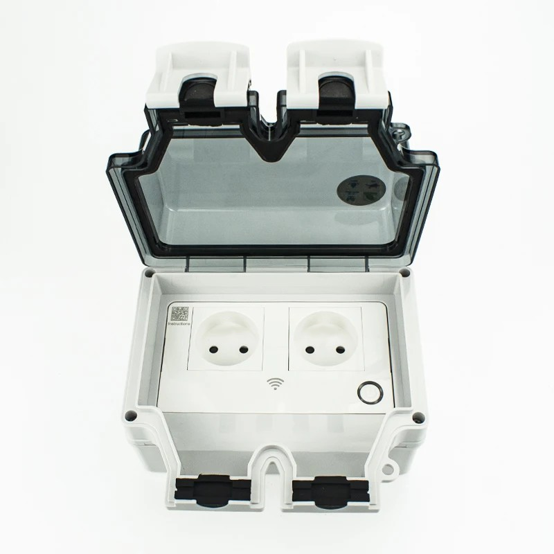 Smart WiFi Außensteckdose mit IP66 Wasserdichtigkeit - Voltura