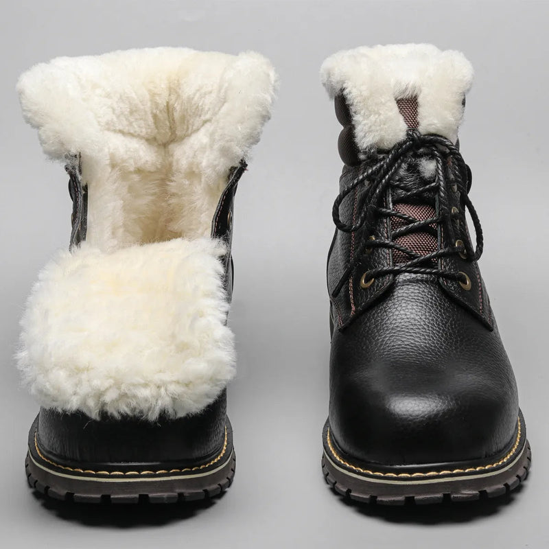 Winterstiefel aus Leder | Mit herrlich warmem Wollfutter