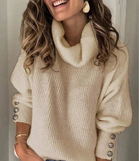MieksShirt I Gestrickter Rollkragenpullover für Frauen