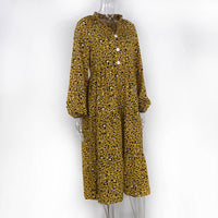 ChiQue | Langärmeliges Kleid mit Leopardenmuster - Fiadora