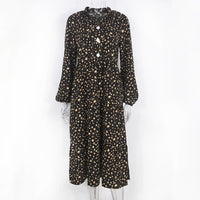 ChiQue | Langärmeliges Kleid mit Leopardenmuster - Fiadora