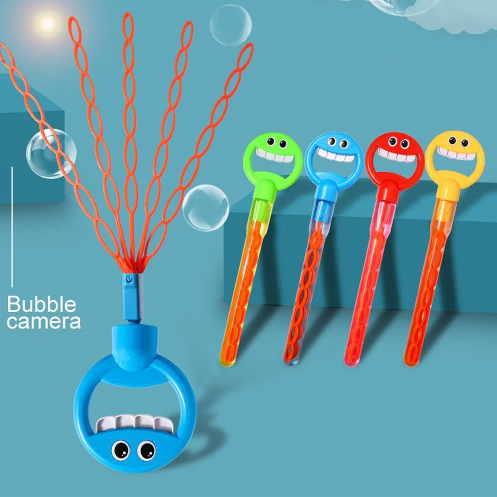 Smiley Seifenblasenstab mit 32 Löchern - BubbleWave