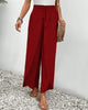 Damenhose mit hohem Bund & geometrischem Muster – Sapphira