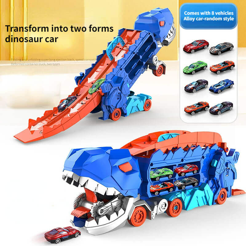 3-in-1 Renntruck für Kinder - T-Rex Transporter