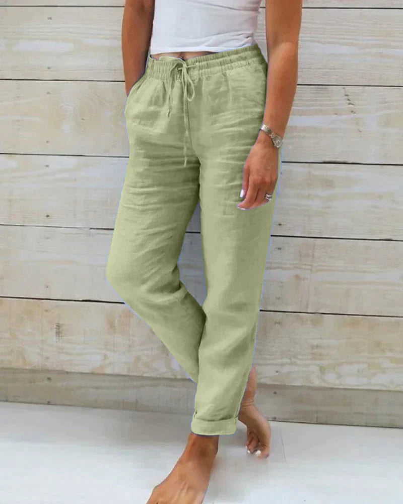 Stylische Leinenhose für Frauen – Selina