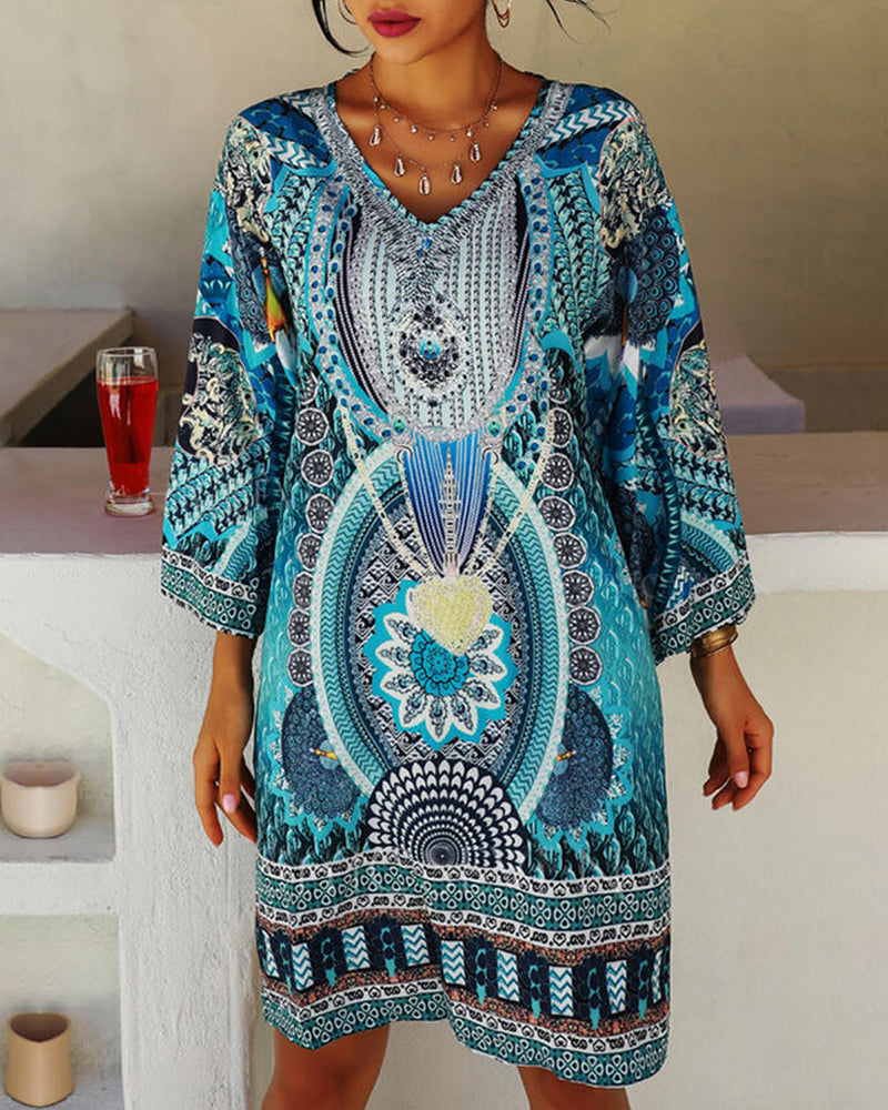 Boho summer dress with loose fit – Nina