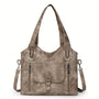 Vintage-Stil Vegane Leder Schultertasche - Marivelle