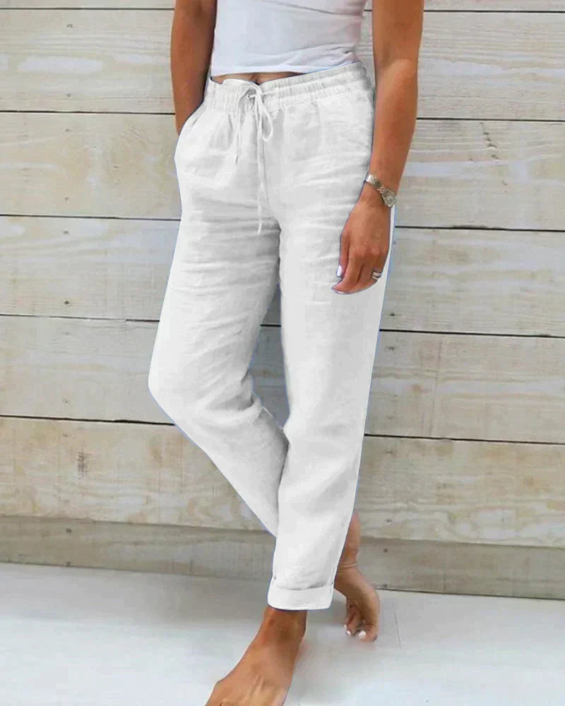 Stylische Leinenhose für Frauen – Selina