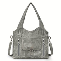 Vintage-Stil Vegane Leder Schultertasche - Marivelle