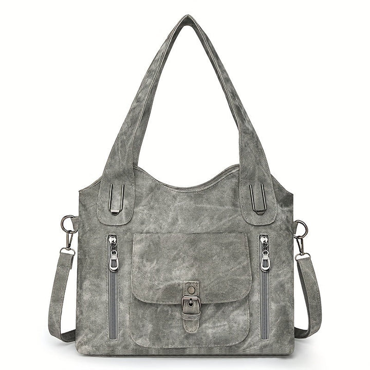 Vintage-Stil Vegane Leder Schultertasche - Marivelle
