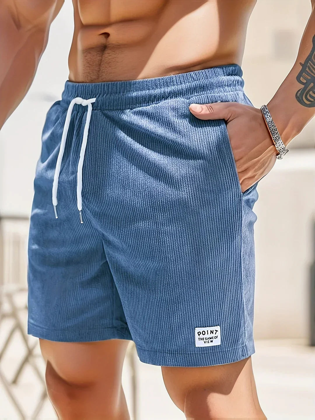 Sommer-Shorts mit Streifen für Herren – Tarek