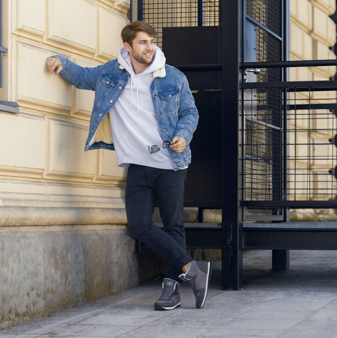 Warm men's shoes with lined interior – Ruben