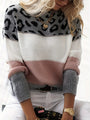 Bequemer Sweater mit Leopardenmuster – Laura