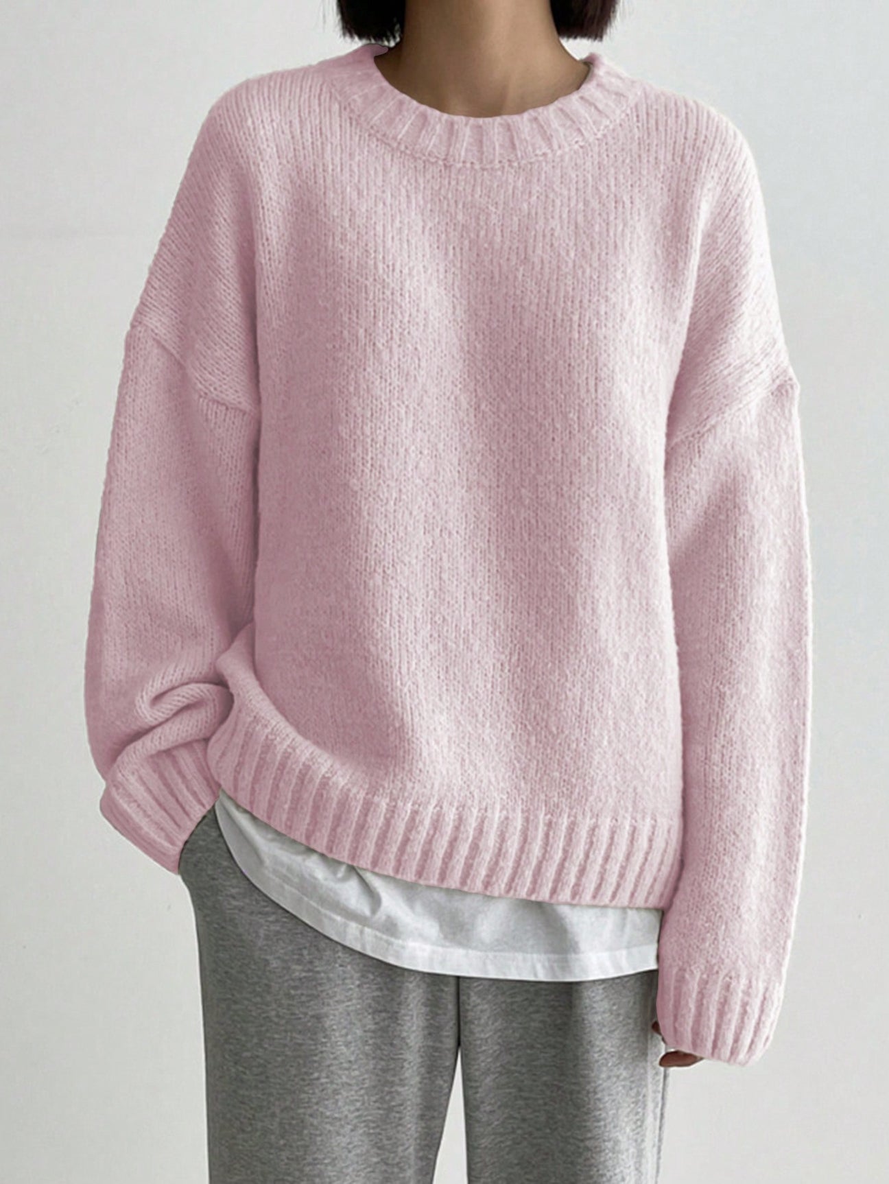 Bequemer Rosa Damenpullover - Livia