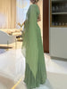 Trendy Ein-Schulter Maxikleid mit Plisseefalten – Mirella
