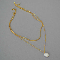 Stilvolle Barock-Perlenkette - Isaline