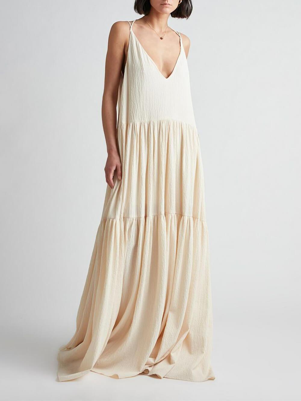 Stilvolles Maxikleid mit fließendem Schnitt – Liana