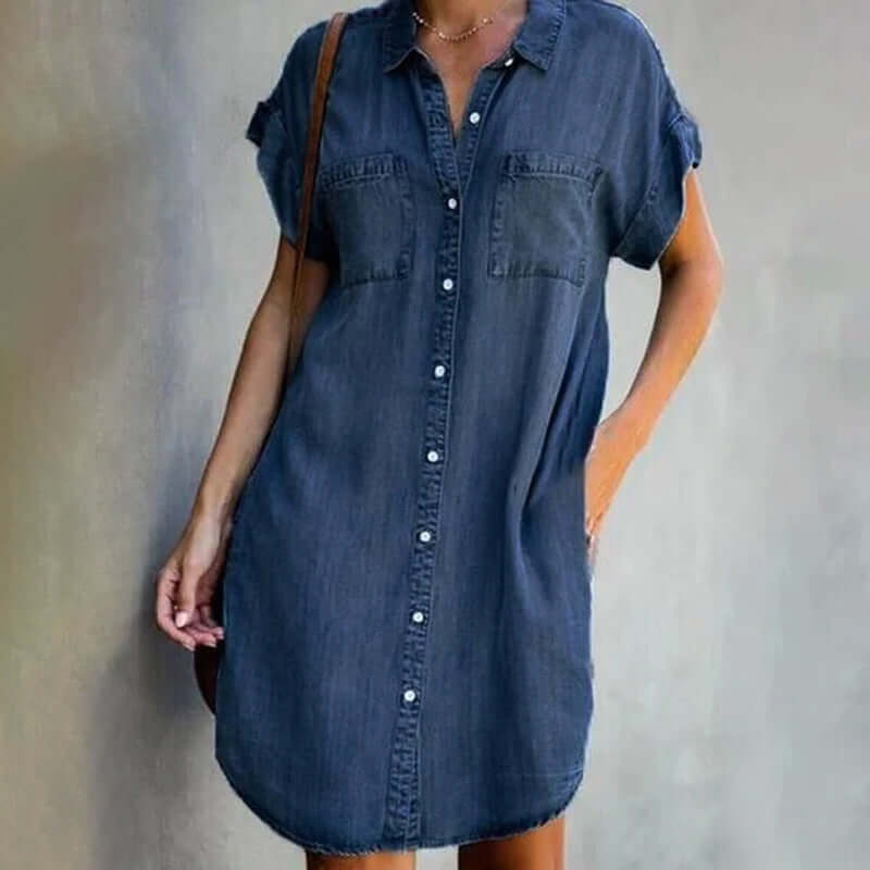 Trendy Denim Dress - Maeve