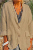 Leichter Leinenblazer Damen mit Knöpfen – Clara