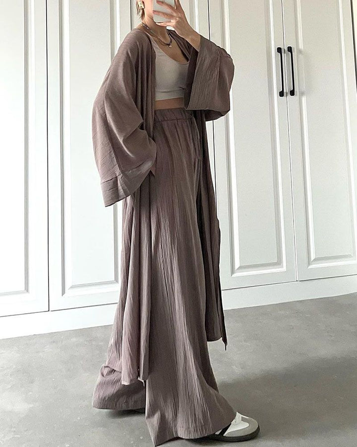 Lässiges Zweiteiler-Set Damen mit Weste und Hose – Thalia