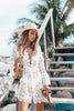 Boho Strandkleid mit Netzspitze im Lagenlook – Alina