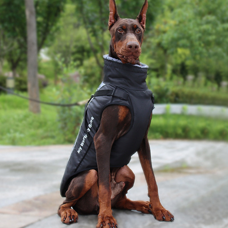 Reflektierende Hundejacke mit Geschirr - GlowPaw™